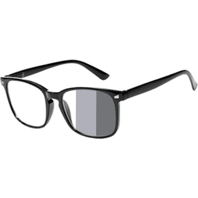 1 pièce Lunettes de soleil photochromiques Anti lumière bleue Carrées Caméléon pour Hommes Femmes Changement de couleur Lunettes de conduite 2 gray
