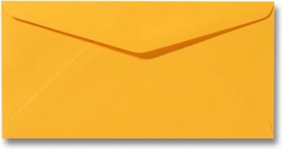 Envelop 11 x 22 cm Goudgeel 60 stuks