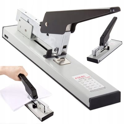 Office nietmachine - lange arm - groot en massief - metaal - 100 vel - nietapparaat - Kantoor - Bureau Papier Niettang