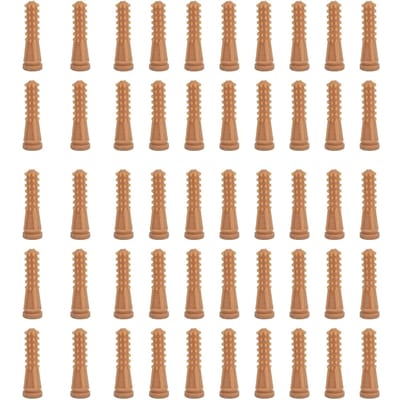 Lot de 50 bâtonnets en caoutchouc pour plumer les plumes de volaille, remplacement pour plumeuse automatique beige