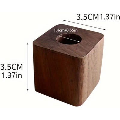 1 porte-stylo mural en bois massif, décoration nordique en noyer, pour salon, bureau d'étude, rangement créatif pour bûches 1 pc brown