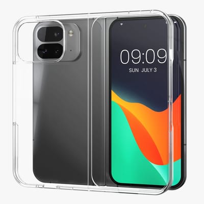 kwmobile telefoonhoesje geschikt voor Google Pixel 10 Pro Fold hoesje - Hoes voor vouwbare smartphone - Telefoon display en camera beschermer - In transparant