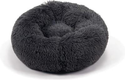 Beeztees Yali - Hondenmand - Pluche - Fluffy - Grijs - Diam. 50 cm