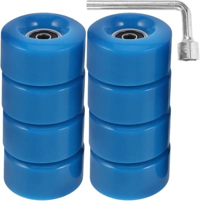Skateboard Wielen - Roller Skate - Outdoor Cruisen - Stil En Soepel - 8 Stuks - Blauw