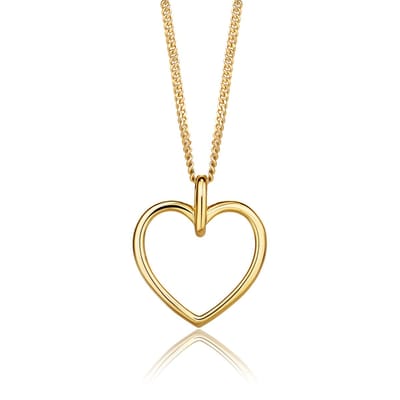 Miore Pure Collier Ketting Dames - Verguld Zilver - Hypoallergeen - 45 cm