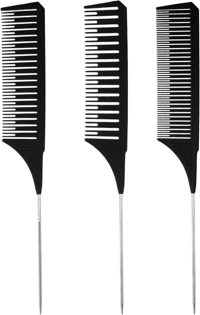 Professionele Haarverf Kam Set voor Vrouwen - 3 Formaten Highlight Kam, Styling Kam en Stem Kam voor Kapsalons en Thuisgebruik