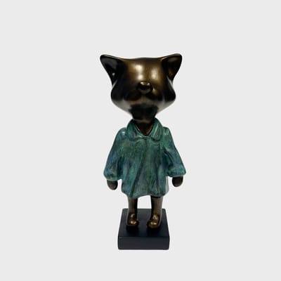 Jacky Zegers Beeld Kat Lizzy- Vrolijke Kunst- JZ34-22cm