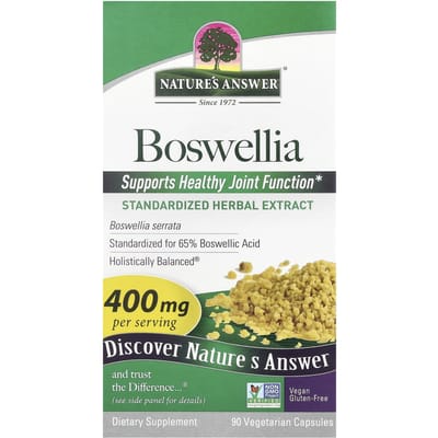 Nature's Answer, Boswellia, 400 mg, 90 gélules végétales