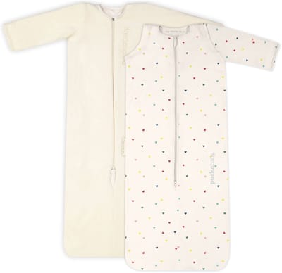 Puckababy Bag 4 Seasons slaapzak baby (6m-2.5j) - Hearts Confetti - TOG 0.25-2.0 - 4 seizoenen