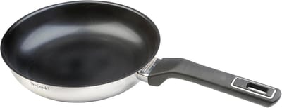 Eterna Koekenpan 20 cm - Inductie, Roestvrij Staal, Anti-aanbaklaag, PFOA-vrij, Vaatwasmachinebestendig