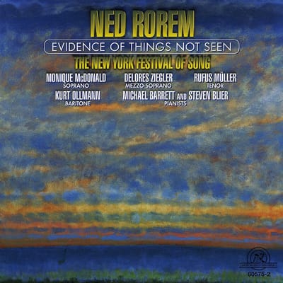 Monique McDonald, Delores Ziegler, Rufus Müller - Rorem: Evidence Of Things Not Seen: Thirty-Six Songs For Four Solo Voices And Piano (2 CD)