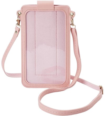 Allecto - Kleine crossbody tas - Touchscreen tas - Perfect voor reizen - Rood - Mobiele telefoon portemonnee - Mini handtas voor vrouwen