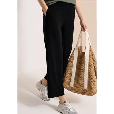 7/8 High Waist broek met wijde pijpen in Loose Fit