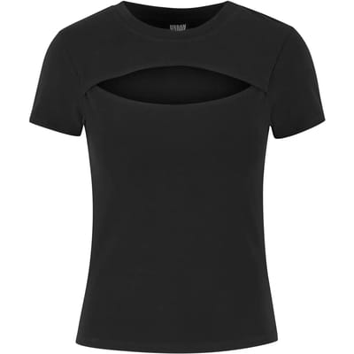 Urban Classics - Short Cut Out Top - XS - Zwart