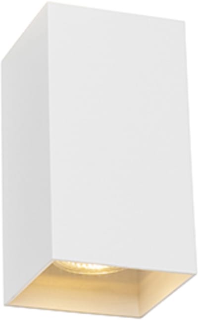 QAZQA sabbir - Design Wandlamp Up Down voor binnen - 2 lichts - D 80 mm - Wit - Woonkamer | Slaapkamer | Keuken