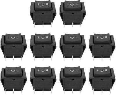 Dailygoody - Mini Rocker Switch - 6-Pole - 16A - 250VAC - Huishoudelijke Apparaten - Schakelaar - Betrouwbare kwaliteit - Geschikt voor verschill