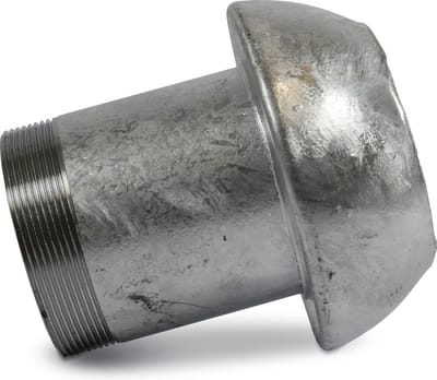 Snelkoppeling staal gegalvaniseerd 108 mm x 4" V-deel Perrot x buitendraad type Perrot