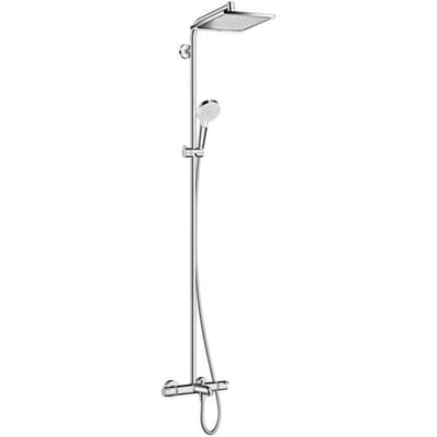 Hansgrohe Crometta e 240 - 1jet - showerpipe - met bad - thermostaat - hoogglans chroom