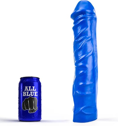 All Blue Dildo 31 x 6,5 cm - blauw