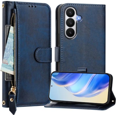 Portemonnee - Etui Hoes Tas geschikt voor Samsung Galaxy S26 - Blauw