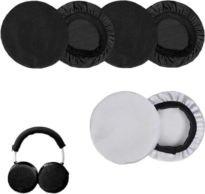 Set van 6 Rekbare Hoofdtelefoonhoezen - Wasbare en Ademende Covers voor Oorkussens van 6-8,5 cm - Geschikt voor Sport, Kantoor en Gaming
