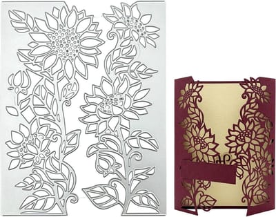 Bladvormige Snijmal voor Scrapbooking - Ideaal voor 3D Achtergronden, Kaarten en Feestdecoraties - Perfect voor DIY Albums en Papierknutselprojecten