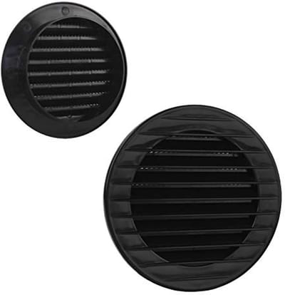 Ventilatierooster met Insectengaas 60-160 mm - Diverse Kleuren en Eenvoudige Montage