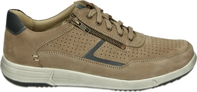 Josef Seibel - ENRICO 32 - Vrije tijdsschoenenHeren veterschoenHeren sneakersCasual - Kleur: Taupe - Maat: 48