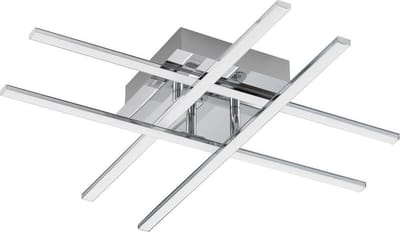 EGLO Lasana 1 - Wand/Plafondlamp - 1 Lichts - Chroom - Wit