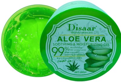 Aloë Vera Gel 99% – 300 ML – Hydraterend & Kalmerend – Verkoeling na Zonnen, Sauna of Laser – Verzacht Jeuk & Irritatie – Voor Gevoelige Huid, Eczeem, Acne, Littekens & Eikenprocessierups