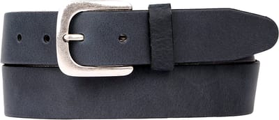 Petrol Industries Riem Heren - Broekriem - Verstelbaar - Leer - Navy - 95 cm - L