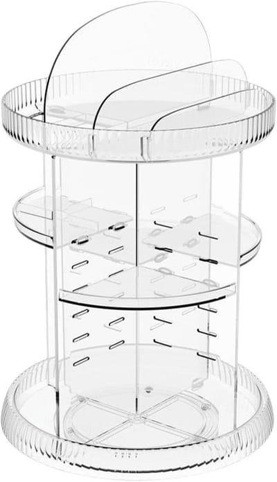 Make-up Organizer - Cosmetica Standaard - Snel Toegang - 360 Graden Rotatie - 6 Lagen - Transparant