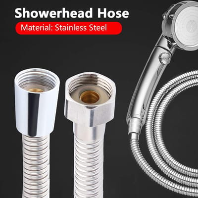 Dailygoods- Doucheslang 3 meter - Roestvrij Stalen Slang - Explosieveilig - Vervangend Badkameraccessoire - Lichtgewicht - Superieure Kwaliteit - Douchekopslang