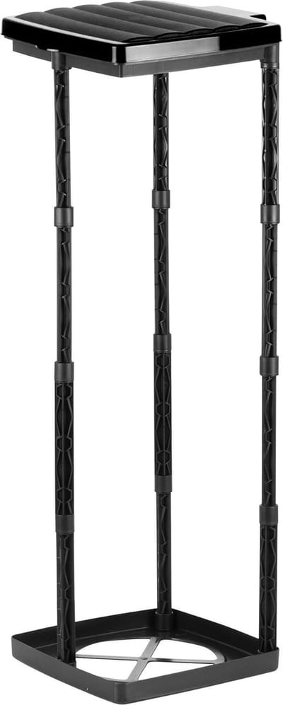 Vuilniszakstandaard, tot 120 liter, vuilniszakhouder verstelbaar in 3 hoogtes, afvalbak met gekleurd deksel, gele tassenstandaard met klemring