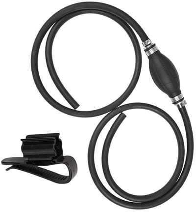 Dailygoods- Brandstofpomp Elektrisch - Handoverdracht Brandstofpomp - 8mm Slang - Brandstofleiding - Handprimerlamp - Corrosiebestendig Rubber - Sifonpomp