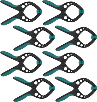 wolfcraft - 8 veerklemmen PRO - Veerklem 60 mm - Zeilklem - Marktklem - EXTRA STERK - 60 mm Zeilklemmen - 8652000