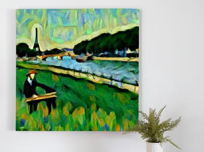 Vintage parisian impression | Vintage Parisian Impression | Kunst - 40x40 centimeter op Canvas | Foto op Canvas