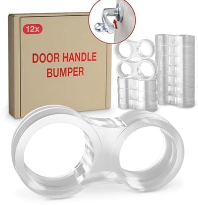 Transparante deurstopper en deurklinkbuffers – 12 stuks – Bescherming voor deuren en meubels – Eenvoudig te monteren