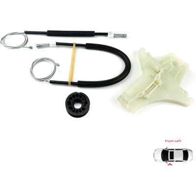 BWR5080 Kit de réparation de lève-vitre Avant Gauche pour VW Amarok MK1 2H 2010-2022 Pickup 4 portes 2H0837401