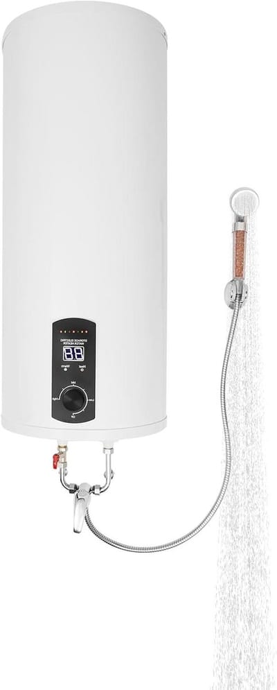 Elektrische boiler - Warmwateropslag - Douchen en wassen - Digitaal display - 100 liter - Zwart