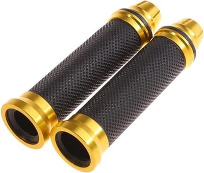 Motorfiets Handvatten - Stuur Grips - Comfortabel Rijden - Ergonomisch Ontwerp - 1 Paar - Goud