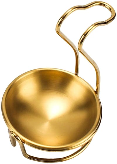 Lepelhouder, schuimspaanhouder, roestvrijstalen soeplepelhouder, restaurant lepelrek, houder, hotel gedeelde lepels en eetstokjeshouder, lepelsteun, goudkleurig-Stijl 1