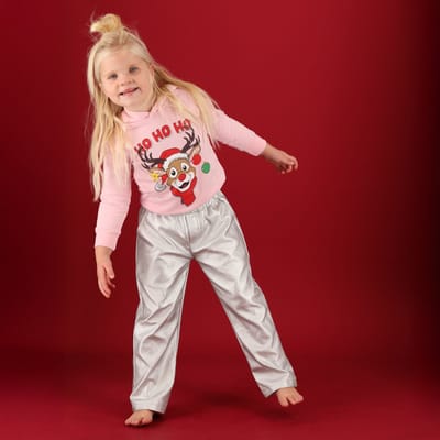 Morethansocks - Kerst trui - Kids - Hoodie - Roze - Maat 92/98 - Kersttrui kinderen - kersttrui jongens - kersttrui meisjes - kerst trui kinderen