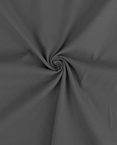Poplin Katoen Uni Stof per Meter – Donker Grijs – Glad & Stevig – 100% Katoen – Voor Kleding & Decoratie