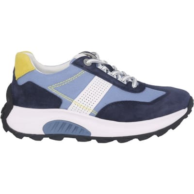 Gabor rollingsoft sensitive 26.914.36 - dames rollende wandelsneaker - Blauw - maat 40.5 (EU) 7 (UK)