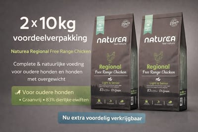 Naturea Grainfree Dog Ethos Regional Free Range Chicken Light & Senior 2x 10 kg Voordeelverpakking - Hond