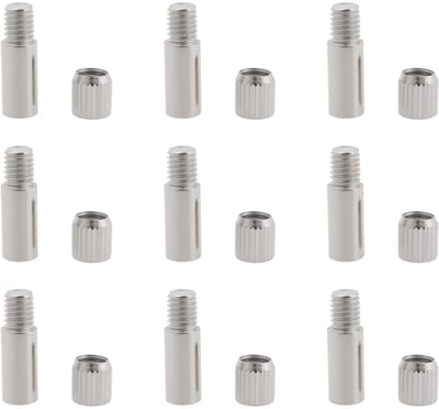 Dailygoods - 80 Stuks 6mm Kast Plank Pins voor Meubels