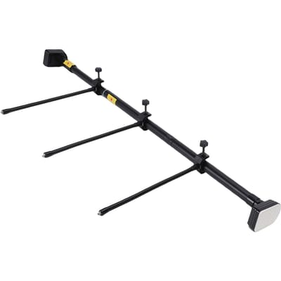 Support de guirlande pour porte d'entrée   pour portes de 31,5 po à 40 po Support robuste Support de couronne de Noël Tige de tension Capacité de charge de 20 lb black