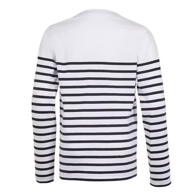 SOLS Kinderen/Kinderen Matelot Gestreept T-shirt Met Lange Mouwen (Wit/Zwaar)