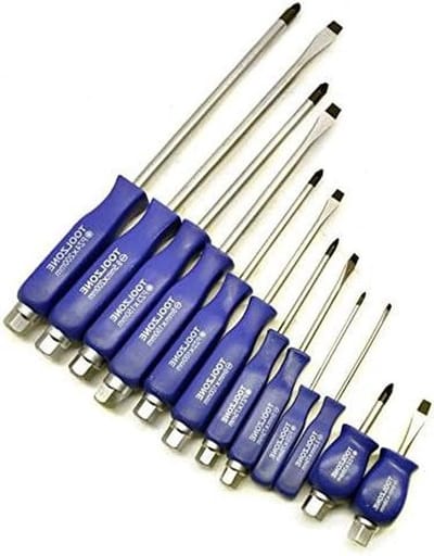 Schroevendraaier Set - Handgereedschap Set - Klussen en Reparatie - Versterkte Hefboomwerking - 12 Delig - Blauw